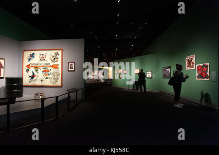 Tatuaggio mostra presso il Museo di Storia Naturale di Los Angeles, CA Foto Stock