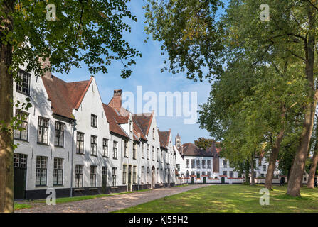 Il Begijnhof, Bruges (Brugge), Belgio Foto Stock