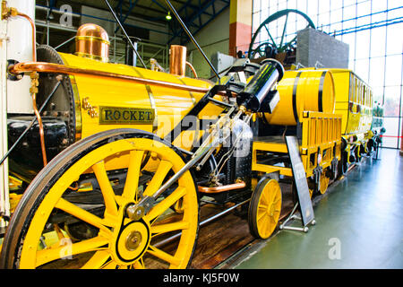 Il museo nazionale delle ferrovie,york,yorkshire,varie locomotive,Casa di motori a vapore,top site in York,deve fare, Foto Stock