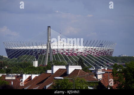 La PGE Narodowy o dello Stadio Nazionale (Stadion Narodowy) è un tetto apribile football Stadium si trova a Varsavia in Polonia. Viene utilizzato soprattutto per le partite di calcio ed è lo stadio di casa della Polonia nazionale di calcio. Foto Stock