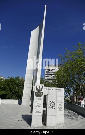 Monumento della metropolitana polacco membro e Home esercito in Varsavia. (Polacco resistenza all occupazione tedesca durante la II Guerra Mondiale). Foto Stock