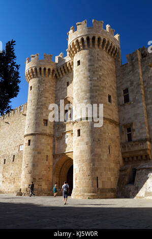 Palazzo del Gran Maestro, Rodi Città Vecchia, RODI, DODECANNESO isole, Grecia. Foto Stock