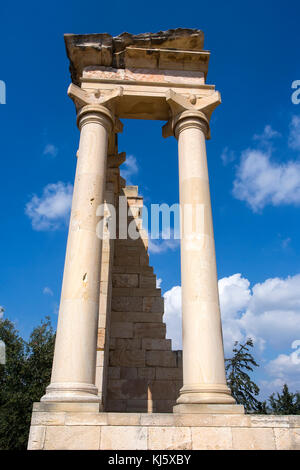 Il santuario di Apollo Hylates, Cipro. Il santuario si trova a circa 2,5 chilometri ad ovest della città antica di kourion lungo la strada che conduce Foto Stock