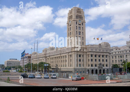 Palacio insular de tenerife, governo e amministrazione edificio a place d'espagne, santa cruz de tenerife, Tenerife, Isole canarie, Spagna Foto Stock