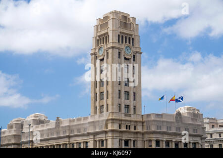 Palacio insular de tenerife, governo e amministrazione edificio a place d'espagne, santa cruz de tenerife, Tenerife, Isole canarie, Spagna Foto Stock