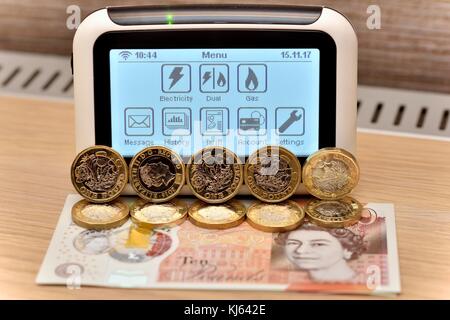 Contatore intelligente dual display del carburante Foto Stock