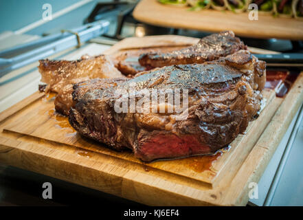 succosa bistecca Foto Stock