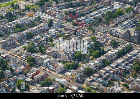 Vista aerea della città quartiere Foto Stock