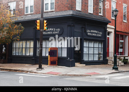 Mama's Wellness Joint, Prenatal Yoga & Adult Yoga a Philadelphia, Pennsylvania, USA Foto Stock