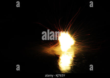 Fuochi d'artificio artistico scatti Foto Stock