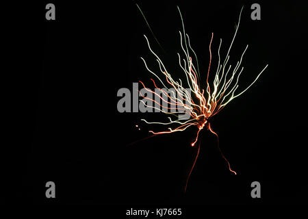 Fuochi d'artificio artistico scatti Foto Stock