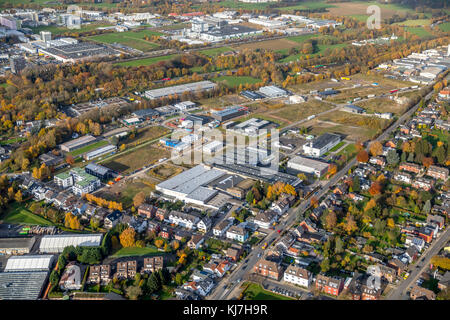 Zona commerciale Aachen-Brand, preparazione AAV, conversione, ritrattamento di un cantiere di caserma, ex caserma belga Camp Pirotte ad Aachen-Brand A44, Foto Stock