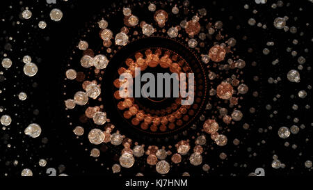 Meraviglioso illustrato abstract oggetto in vetro Foto Stock