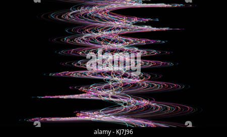 Meraviglioso illustrato abstract oggetto in vetro Foto Stock