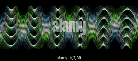 Meraviglioso illustrato abstract oggetto in vetro Foto Stock