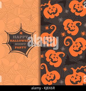 Biglietto di auguri per la Festa di halloween Illustrazione Vettoriale