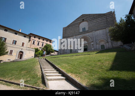 San Fortunato chiesa, Todi, Italia centrale. Foto Stock