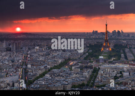 Torre Eiffel Parigi Foto Stock