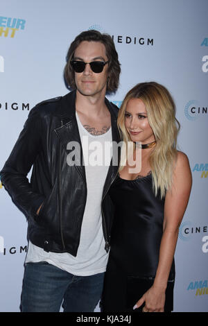 HOLLYWOOD, CA - LUGLIO 25: Ashley Tisdale, Christopher French partecipa alla prima di "Amateur Night" di Cinedigm all'ArcLight Cinemas il 25 luglio 2016 a Hollywood, California. Persone: Ashley Tisdale, Christopher French Foto Stock