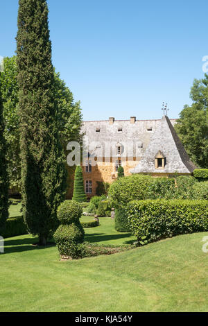 Les Jardins du Manoir d'Eyrignac,Salignac Eyvigues, Francia, Europa Foto Stock