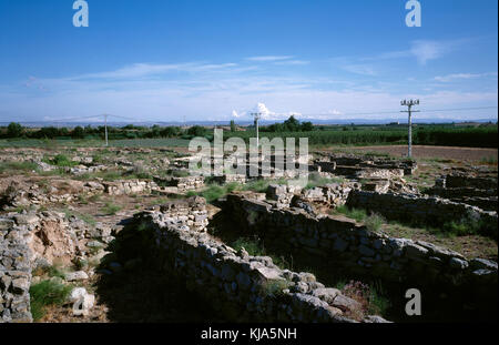 El moli d'espigol. 5th-1st bc. iberan città delle tribù ilergeta. pre-romani popolo della penisola iberica tornabous, provincia di Lleida. Catalonia Spagna. Foto Stock