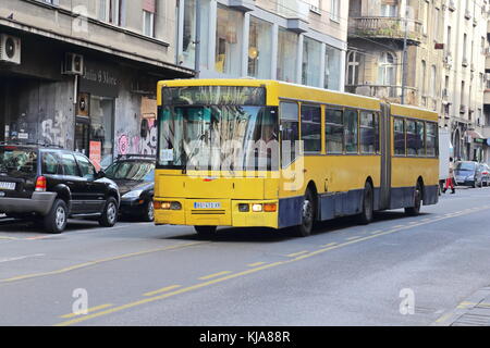 Ikarbus IK-201 bus pubblico a Belgrado in Serbia Foto Stock