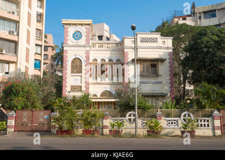 Bungalow in stile coloniale a Bandra, Mumbai Foto Stock