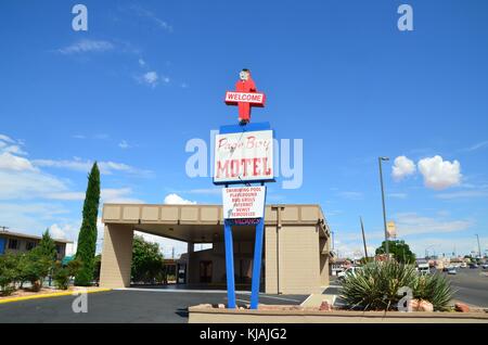 La pagina boy motel page Arizona usa Foto Stock