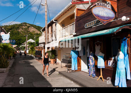 Le Bourg, Iles des saintes, terre de haut, Guadalupa, francese dei Caraibi, Francia Foto Stock