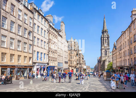 Edimburgo Scozia Edimburgo Tron Kirk sulla High Street Edinburgh centro storico Royal Mile Edinburgh Royal Mile Scozia UK GB EU Europe Foto Stock