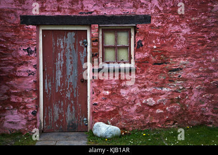 Deserta cottage costiere dettaglio Foto Stock