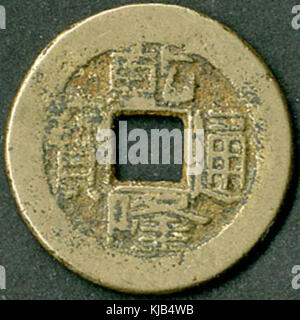 Coin. Dinastia Qing. Qianlong Tongbao. Baoquan. obv Foto Stock