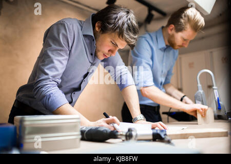 Pianificazione Industriale in officina Foto Stock