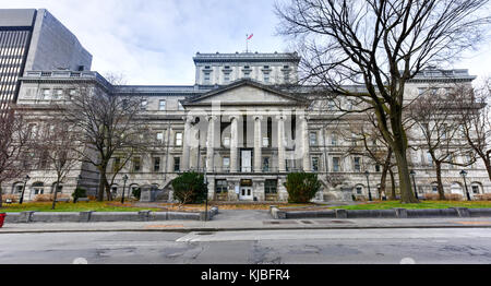 Il vecchio palazzo di giustizia (vieux Palais de Justice) a Montreal, Canada. Foto Stock
