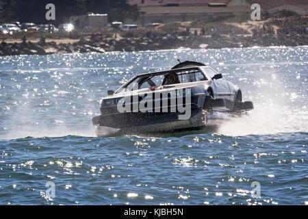 Delorean sulla Baia di San Francisco Foto Stock