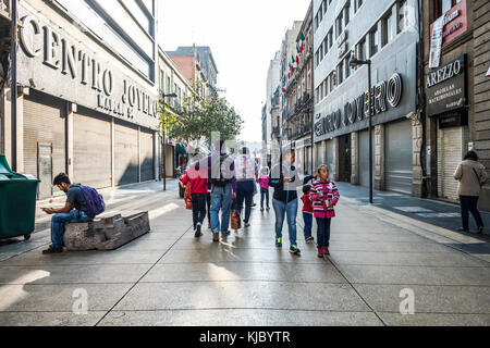 Città del Messico strade in centro (centro historico) Foto Stock