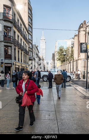 Città del Messico strade in centro (centro historico) Foto Stock