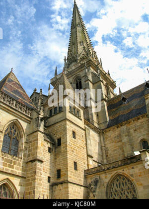 Famosa cattedrale romanica in Autun Foto Stock