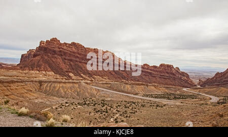 Spotted wolf canyon passano sulla Interstate 70. utah 2 Foto Stock