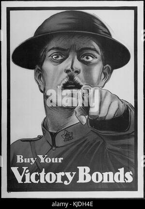Acquista la tua vittoria legami. Poster a colori. Rilasciato dalla vittoria Comitato Bond, Ottawa, Canada, ca. 1917 516338 Nara Foto Stock