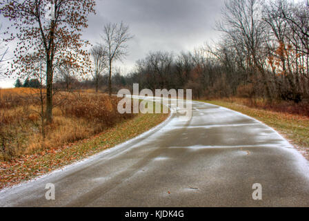 La Gfp illinois shabbona lake state park road Foto Stock