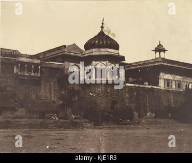 Mussaman Burj e il Diwan i Khas a Delhi in 1858 Foto Stock