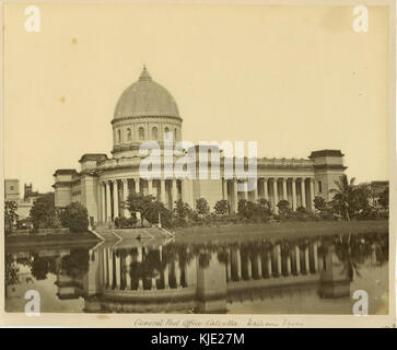 L'Ufficio Generale delle Poste a Dalhousie Square, Calcutta nel 1870 Foto Stock