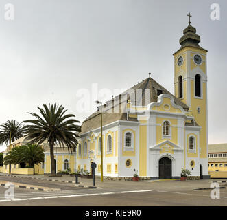 Il tedesco della Chiesa evangelica luterana di Swakopmund, Namibia. Foto Stock