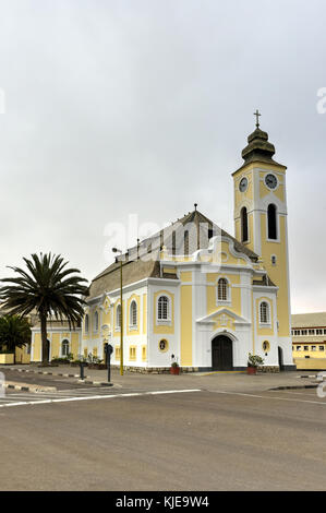 Il tedesco della Chiesa evangelica luterana di Swakopmund, Namibia. Foto Stock