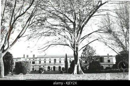 Vista frontale di Teen Murti House Foto Stock