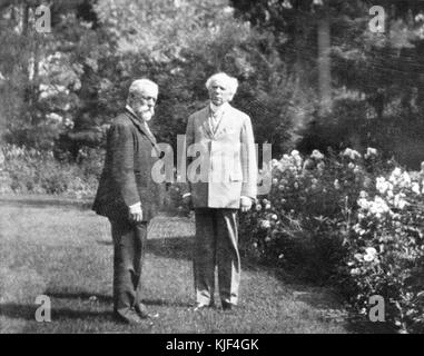 Sir Wilfrid Laurier con l' onorevole Sydney Fisher Foto Stock