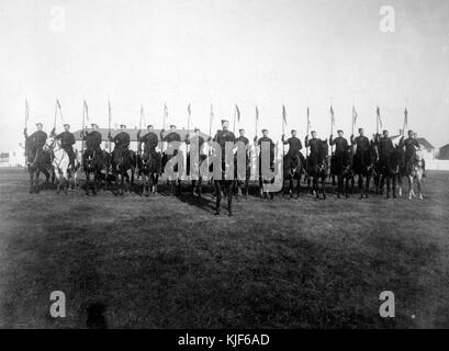 Truppe canadesi anteriore montato Fucili a seconda esigenze contingenti, Sud Africa n. 15118a (HS85 10 11351) (trimmed) Foto Stock