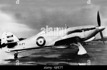 Un sedile due Hawker Hurricane della Air Force di Iran Foto Stock
