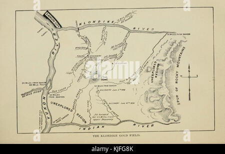 Klondike Gold Rush mappa Foto Stock